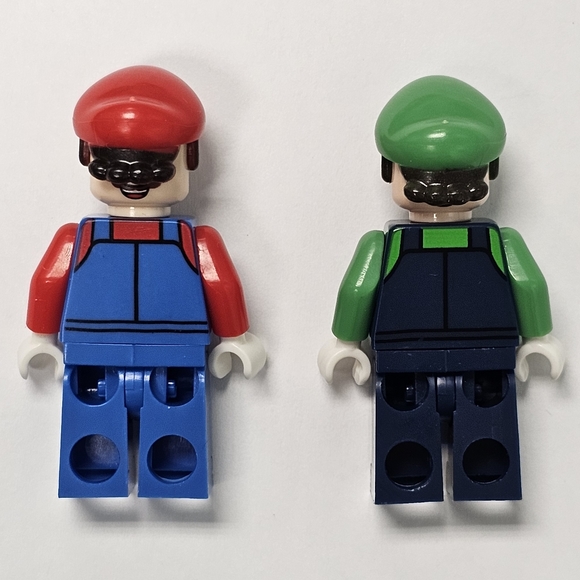 Lot of 6 Lego Compatible Super Mario Brothers Luigi Wario Waluigi minifigures - Picture 7 of 7